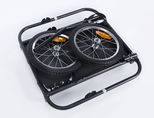 <span class=keywords><strong>Remorque</strong></span> de <span class=keywords><strong>vélo</strong></span> pliante, porte-bagages, en acier noir, sur rail universel 20300S - Product Image 3