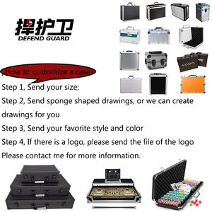 Outdoor Case Wisent Aluminum Hard Carrying Tool Case <strong>Briefcase</strong> with Customized Foam Inside <strong>Box</strong> for <strong>Storage</strong> - Product Image 6