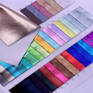 Conception de couleur métallique douce PU tissu réfléchissant artificiel Surface lisse métal cuir synthétique pour chaussures veste sac - Product Image 6