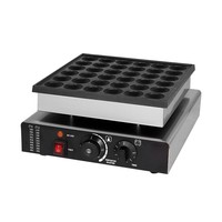 Machine à mini-crêpes hollandaises électrique automatique professionnelle en acier inoxydable, 25 empreintes, pour restaurants et usines de fabrication