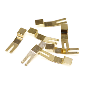 แผ่นโลหะปั๊มขึ้นรูปทองเหลืองสำหรับขั้วต่อแบตเตอรี่ - Product Image 1