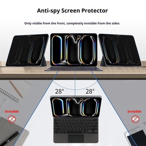 ฟิล์มกระจกนิรภัยแบบใส HD ความแข็ง 9H สำหรับ <span class=keywords><strong>iPad</strong></span> Pro บางเฉียบ 0.3 มม. ป้องกันการมองเห็นจากด้านข้าง ป้องกันรอยขีดข่วน พร้อมบริการออกแบบโลโก้ตามสั่ง - Product Image 1