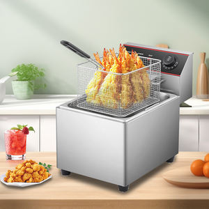 Freidora De <span class=keywords><strong>Papas</strong></span> eléctrica De Acero inoxidable profesional, nuevo equipo De <span class=keywords><strong>restaurante</strong></span> Industrial para tienda De alimentos, <span class=keywords><strong>restaurante</strong></span> en casa - Product Image 2