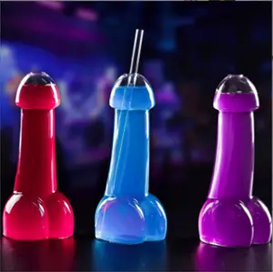 80ml Penis Shaped Shot Glass Cup Handmade Glasses Bar Ware Drinking Bottle sex Dick Cocktail Wine Champagne Glass bottle