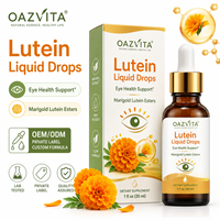 OAZVITA OEM Gouttes Oculaires à la Lutéine de Souci, Complément de Soin des Yeux, Gouttes Liquides d'Ésters de Lutéine, Vitamine Oculaire, Soutien à la Santé, Lutéine Liquide