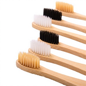 Natural Adult <b>Toothbrush</b> with Soft for Fiber Bristles Plastic for Handle <b>Disposable</b> Eco-Friendly for Hotel Home Travel Use - Product Image 5