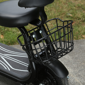 Mini scooter électrique avec batterie au lithium de 8 pouces, siège, véhicule de transport urbain, noir - Product Image 4