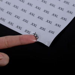Etiquetas de Ropa para Adultos en Oferta de Fábrica, Etiquetas Adhesivas Redondas Personalizadas con Tallas M <span class=keywords><strong>S</strong></span> L XL XS - Product Image 2