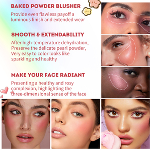 Blush Cotto Setoso e Luminoso Private Label - Cosmetici per il Viso Monocolore ad Alta Pigmentazione - Trucco all'Ingrosso - Product Image 6