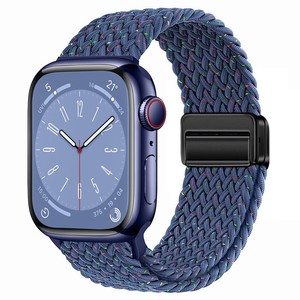 <span class=keywords><strong>Bracelet</strong></span> <span class=keywords><strong>tressé</strong></span> en nylon pour <span class=keywords><strong>Apple</strong></span> <span class=keywords><strong>Watch</strong></span> Band 40 41 42 44 45 46 MM <span class=keywords><strong>Bracelet</strong></span> à boucle magnétique pour IWatch Series 4 5 6 7 8 9 10 - Product Image 1