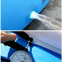 Aufblasbarer Familienpool für Kinder und Erwachsene, Outdoor und Indoor, Garten, oberirdisch, rund, groß, PVC-Netz, 457 cm, Wasserspiel, Sommer