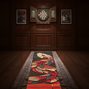 Non-slip rubber backing Rectangular dart board mat Printed dart board Indoor dart practice - Product Image 1