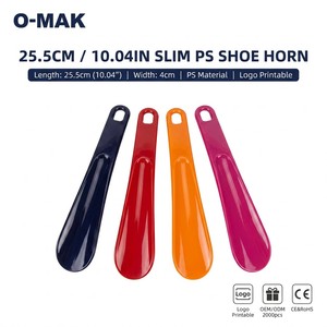 Boîte à chaussures de luxe personnalisée, écologique, légère, 25,5 cm (10 pouces), avec corne à chaussures mince en PS, trou rectangulaire arrondi, logo imprimable, 5 couleurs - Product Image 1