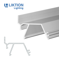 Décoration murale PVC Stretch Tissu Plafond Mur LED Bande Profilé Lumineux pour Plafond Stretch Plafond Aluminium Profilé H Cadres