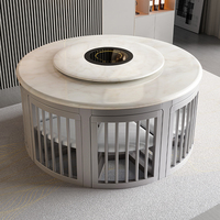 Nouvelle table et chaises de salle à manger en bois massif de style chinois pour la maison, appartement de petite taille, table de salle à manger en plaque de roche