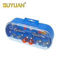 Kit de réparation d'urgence pour ampoules halogènes automobiles SUYUAN de haute qualité en verre de quartz, longue durée de vie, 30 pièces, 12V H1 S25 T10 G18 55W