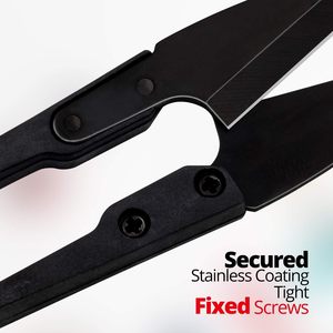 <b>Black</b> Industrial <b>Mini</b> Garment Tailor Scissors Stainless Steel Cutter for Embroidery and Bonsai Pruning - Product Image 3