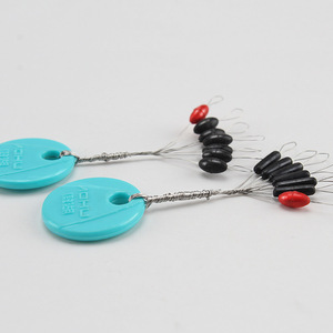 Perlas de posicionamiento de goma Aohu Space Beans 6+1 Set tamaño M para aparejos de pesca - Product Image 4