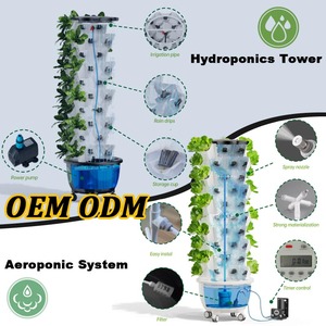 Vertical <strong>Pineapple</strong> Aeroponic Hydroponic Grow Vertical Tower with Grow <strong>Lights</strong> Two Linear Led Grow <strong>Lights</strong> for Hydroponic Tower - Product Image 4