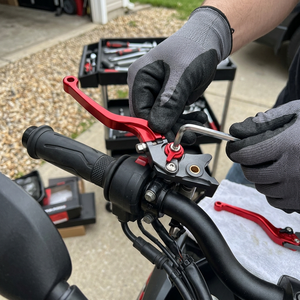 Ensemble de leviers de frein et d'embrayage usinés CNC robustes avec interrupteur de klaxon pour moto tout-terrain <span class=keywords><strong>Honda</strong></span> XR250/400 CRM250R/AR - Product Image 5