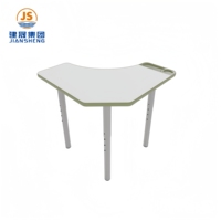 Ensemble de mobilier de classe modulaire hexagonal moderne et réglable en hauteur pour l'apprentissage actif collaboratif, adapté aux écoles primaires et secondaires