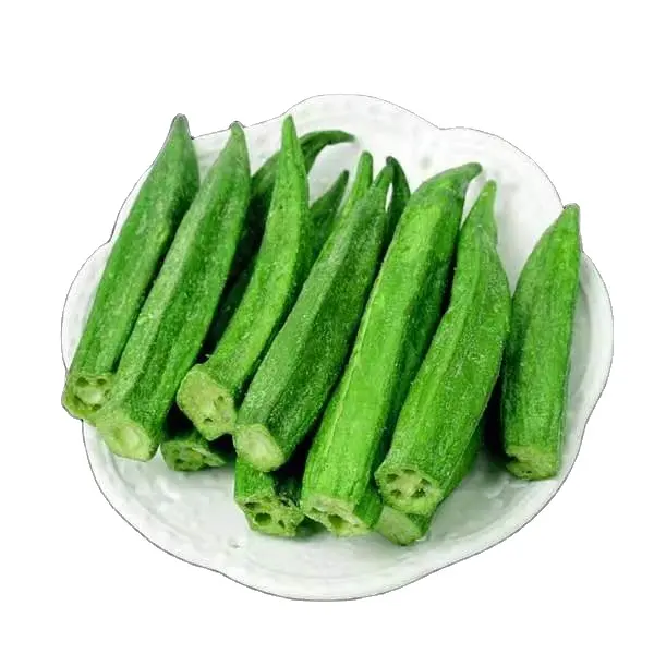 健康的なフリーズドライ野菜スナック食品チップスフリーズドライオクラ