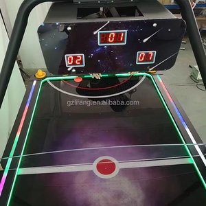 Lifun 2-Player Kids &amp; Adult Arcade Air Hockey <strong>Table</strong> <strong>Game</strong> Machine Indoor Coin Operated Acrylic Metal Construction 4-Piece Pushers - Product Image 6