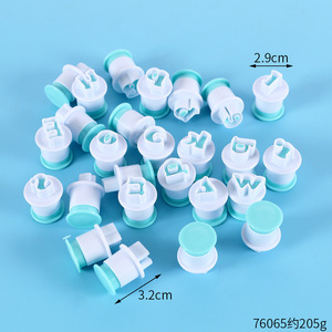 Cortadores de impresión para números y letras, sello de galletas, cortador en relieve de pastel DIY y <span class=keywords><strong>Molde</strong></span> de letras Fondant, herramientas para pasteles - Product Image 5