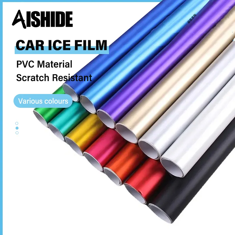 Aishide PVC bâche de voiture tréfilage film de glace étanche sans bulle d'air film d'emballage de véhicule autocollants décoratifs pour voiture