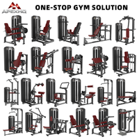 APEXHQ Équipement de musculation complet : Appareil de musculation, presse à jambes, presse pectorale, presse à épaules commerciale pour club de fitness