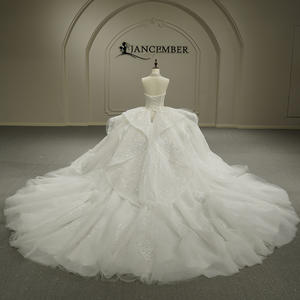 Vestido de Novia Elegante con Cuentas y Bordado de Encaje de Alta Calidad Gt26035, Gran Venta, Estilo Hada, Jancember - Product Image 6