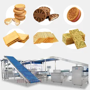 Macchina per la produzione di biscotti per attrezzature da forno industriale con forno a tunnel