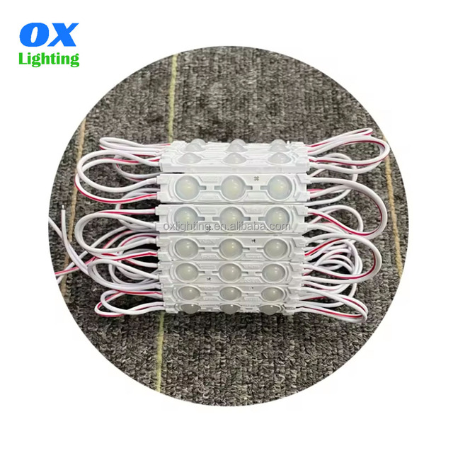 High Power Super Brightness 3 LEDS SMD 2835 1.5W 12V Waterproof IP68 Injection Led Module Light for Signs Advertising Signage