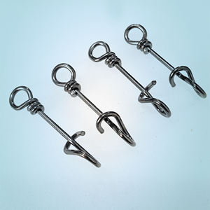 Gulang 100 pièces/sac clips de fixation de pêche <span class=keywords><strong>en</strong></span> acier inoxydable connecteur de clip de <span class=keywords><strong>connexion</strong></span> rapide accessoires de pêche <span class=keywords><strong>en</strong></span> mer - Product Image 4