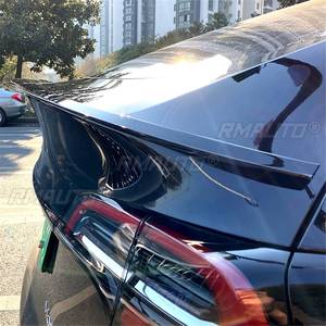 Rear <b>Window</b> Roof Spoiler Sun Rain Shade <b>Vent</b> Visor Lip for Tesla Model Y 2020-2021 Rear Trunk Lip Wing Spoiler Car Accessories - Product Image 5
