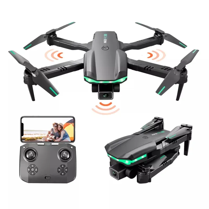ZD6 RC Drone 3-Way Obstacle Avoidance 4K HD Foldable Remote Control Cool Lights Drone With Camera For Adults