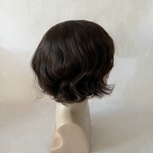 Pelucas de Cabello Indio Remy para Hombre, Onduladas Naturales, con Inyección de Silicona, de 8 Pulgadas, Suaves y Lisas, Hechas a Mano, de Alta Calidad - Product Image 4