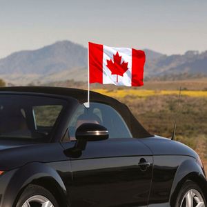 ธงติดกระจกรถยนต์แคนาดา ราคาถูก ขนาด 12x18 นิ้ว โลโก้สั่งทำได้ วัสดุคุณภาพสูง - Product Image 4