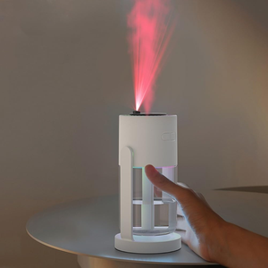 Nouvel humidificateur de bureau silencieux à tête oscillante pour la maison, la chambre, la voiture, avec fonction aromathérapie et projecteur - Product Image 4