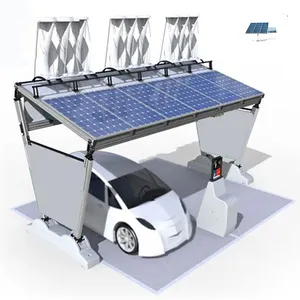 太阳能屋顶车棚货架结构车道门车棚停车场铝中国金属铝1-4毫米