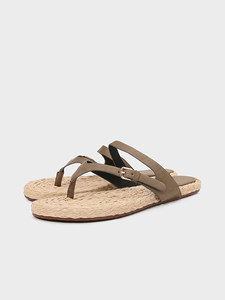 Nuove <span class=keywords><strong>Ciabatte</strong></span> Estive 2026 da Donna in Stile Bohemien per Vacanze, Casual <span class=keywords><strong>con</strong></span> Clip e Suola in Gomma, in <span class=keywords><strong>Paglia</strong></span> - Product Image 4