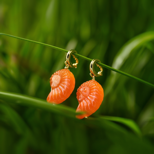 Boucles d'oreilles à clip tendance en acier inoxydable 316L avec placage or PVD, design durable et résistant en coquille d'orange - Product Image 3