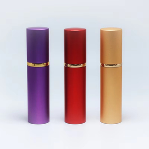 Engrave Logo Cosmetic 10ml Black Round Aluminum <b>Perfume</b> Spray <b>Bottle</b> Atomizer - Product Image 2