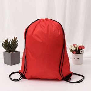 Promotion Gym Nylon Polyester Custom Logo Waterproof <b>Drawstring</b> <b>Backpacks</b> Draw String Sports Bags - Product Image 2