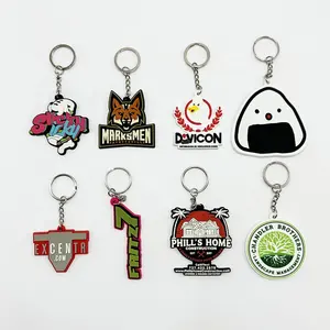 Hot Selling North America Pvc Keychain Silicon Keychain Rubber Key Chains
