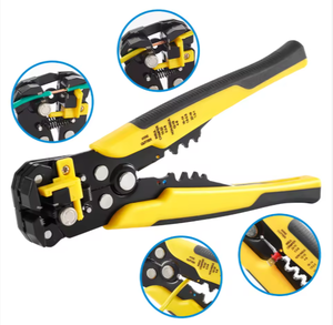 Alicates Pelacables Automáticos de Acero de Alto Carbono de Grado Industrial con Mango de Agarre Suave, Óxido Negro, para Zurdos GB-56 de Alto Carbono - Product Image 5