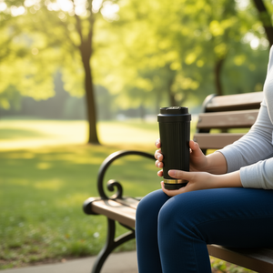 Vaso para Refrigerador de 500 ml, Libre de BPA, Vaso de Viaje, Diseño Moderno, Portátil, con Tapa - Product Image 2
