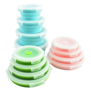 กล่องอาหารเบนโตะปลอดสาร BPA แบบพับได้ ทำจากซิลิโคน - Product Image 5