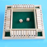 Juego de mesa de rompecabezas divertido Digital 2/4 personas, caja de madera cerrada para fiesta familiar, Club, juguetes educativos con números para niños