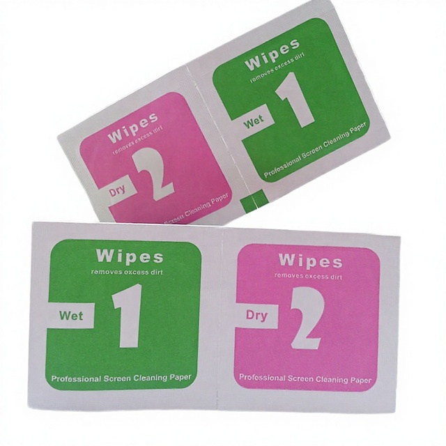 Lemon Scented Individual Packaged Paper Dry Wet Wipes for Mobile Phone Screen Cleaning 10cm*5cm Universal Model 2 Year